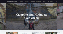 Desktop Screenshot of hikinggirlwithdog.com